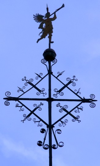 Turmschmuck der Zweifaller Kirche, Wetterfahne